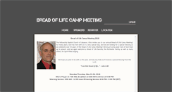 Desktop Screenshot of breadoflifecampmeeting.org